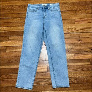 Jessica Simpson Spotlight High-Rise Straight Leg Jeans Women's Size 28 Lightwash